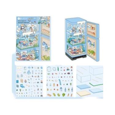 Imagem de Adesivo De Paisagem 3D Kawaii Para Refrigerador, Cena De Cabana DIY, P