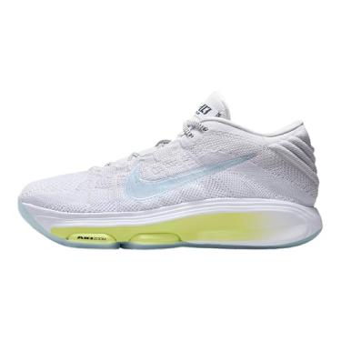 Imagem de Nike Tênis de basquete masculino G.T. Hustle 3 elétrico, multicolorido, Platina pura/branco/torção limão claro/azul gelo, 4