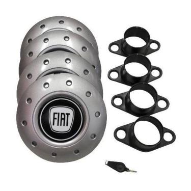 Imagem de Calotas Miollo Fiat Palio Aro 13 1996/2016 Amarok Prata