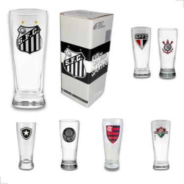 Imagem de Copo De Cerveja Tulipa Chopp Licenciado Times de Futebol 300ml - ALLMI