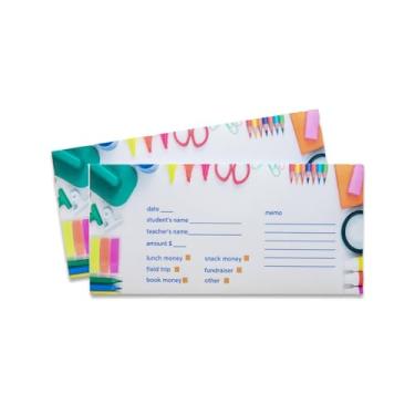 Imagem de Envelopes de dinheiro escolar | Dinheiro do almoço | Material escolar | Viagem de aula (12)