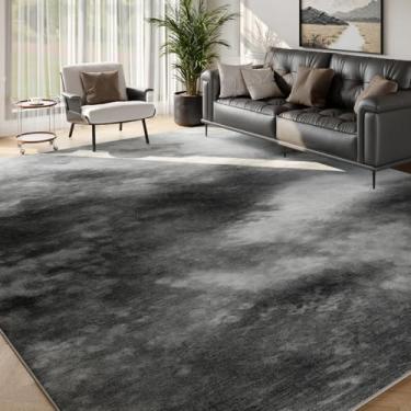 Imagem de Mejorug Tapetes abstratos modernos para sala de estar e quarto com suporte antiderrapante, grande lavável, macio, resistente a manchas, para sala de jantar, dormitório universitário, escritório em