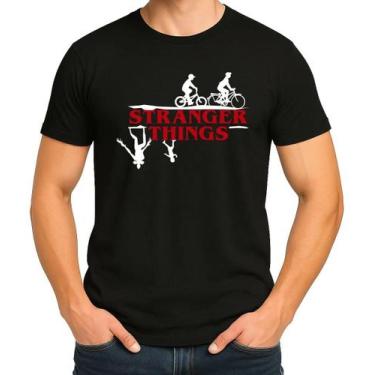 Imagem de Camiseta Camisa Blusa Feminina Masculina Unissex 100% Algodão Série St