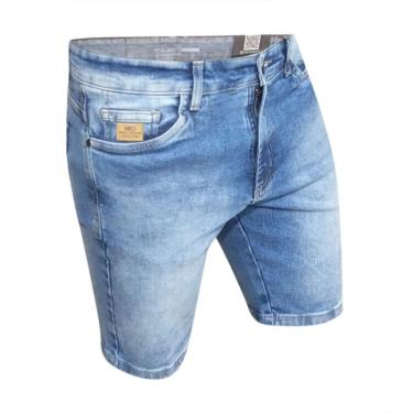 Imagem de Bermuda Max Denim Reta Premium Masculino - Jeans claro