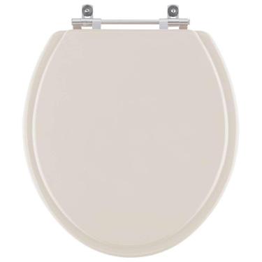 Imagem de Assento Sanitário Convencional Oval Visone Para Vaso Ideal Standard Com Ferragem Dourada