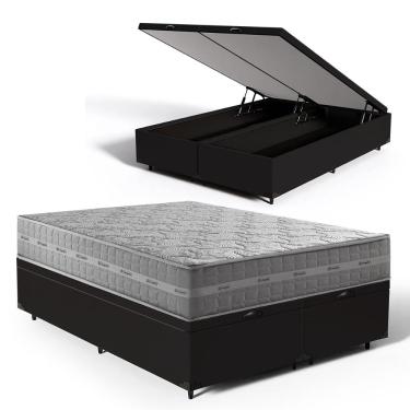 Imagem de Cama Box Baú com Colchão de Molas Ensacadas Ultra Spring Anjos Queen 158cm