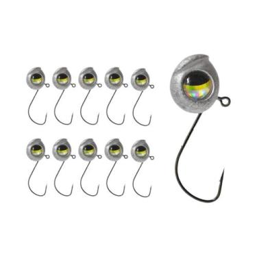 Imagem de Anzóis De Pesca Jig Head Olhos Grandes 10pçs Mustad 2.5g 3.5g 5g Para 