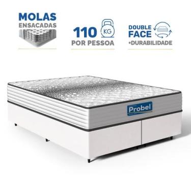 Imagem de Cama Box com Colchão de Molas Ensacadas Double Face Essence Probel Que