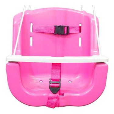 Imagem de Balanço Infantil Bebê De Plástico Para Crianças Rosa - Plastic