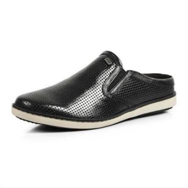 Imagem de Sapatênis Mule Calprado Couro Perfuros Dia a Dia Masculino-Masculino