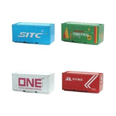 Imagem de Conjunto De 4 Caixas De Armazenamento Mini Estilo Industrial Retrô, Re