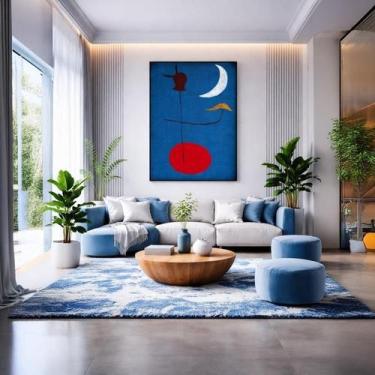 Imagem de Quadro Canvas Miró Dançarina Espanhola 60X40Cm Mold Preta - Quadros On