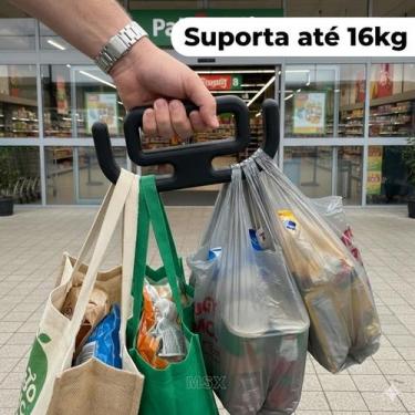 Imagem de 2 Alça gancho grande para Sacolas e Galões mercado  Facilita Transport