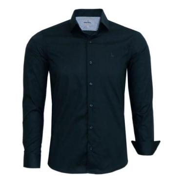 Imagem de Camisa Social Amil Comfort Manga Longa Tecido Liso Algodão Elastano 18