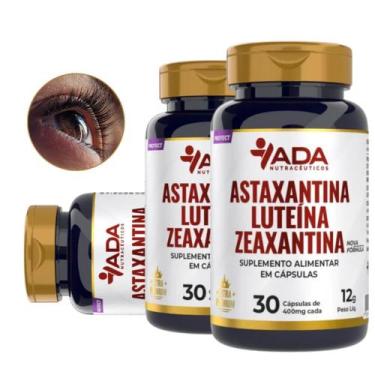 Imagem de Kit 3 Vitamina Original Astaxantina Zeaxantina Luteína 90 cápsulas Ori