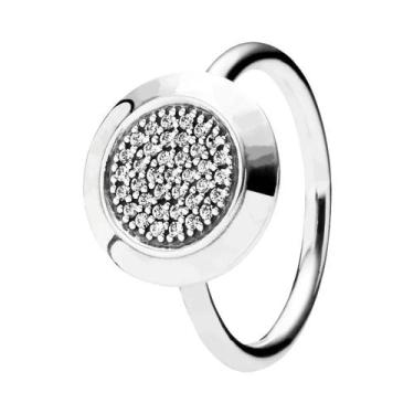 Imagem de Anel De Prata Esterlina 925 Com Pedra De Coração Luminosa Vermelha, Fl