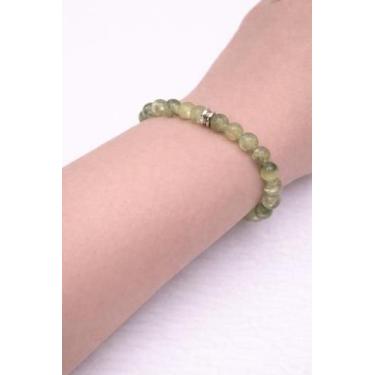 Imagem de Pulseira Pedra Jade Verde  Prosperidade  Harmonia  Equilíbrio - Estrel