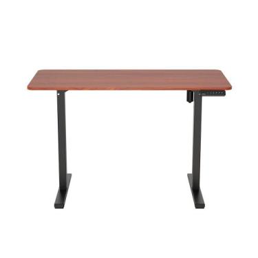 Imagem de Mesa de Escritório FlexiSpot com Regulagem de Altura, Tampo Mogno e Es