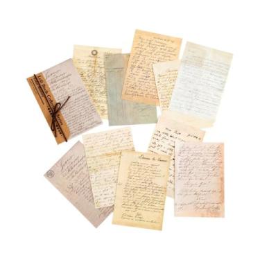 Imagem de Papel Vintage Para Scrapbooking 60 Folhas DIY Álbum De Fotos Colagem D