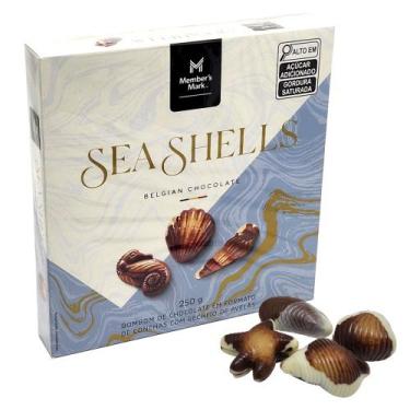 Imagem de Bombons Seashells Chocolate Com Avelãs Belgian Caixa 250g - Natra Bred