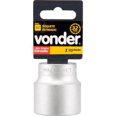 Imagem de Soquete estriado enc 3/4" 22mm curto vanád. Vonder