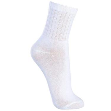 Imagem de Meia Lupo Masculina Walk Esportiva Algodão 3290-009, Branco, G