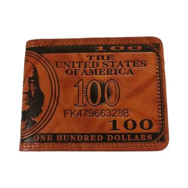 Imagem de Carteira Masculina De Couro PU De Grande Capacidade Com Porta-Cartões 