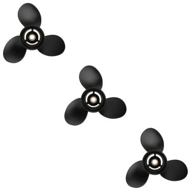 Imagem de KIT 3 Hélice Motor de Popa Mercury 15Hp 9 1/4 X 10