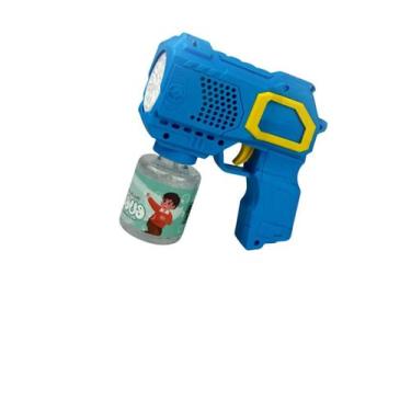 Imagem de Pistola Bolinha De Sabão Lança Bolha Sabão - Azul - NoBrand