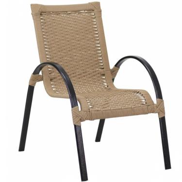 Imagem de Cadeira Mini Garden Corda Náutica Em Alumínio área Piscina Rami