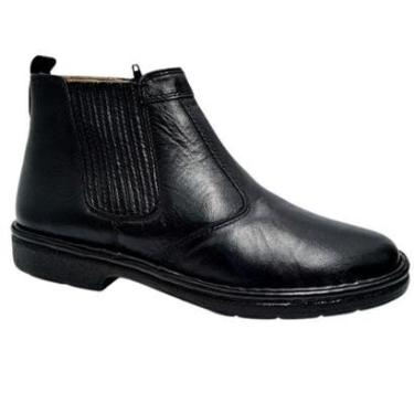 Imagem de Botina Masculina Conforto Em Couro Leve E Anti Tensor Social Pipper-Masculino