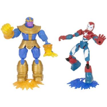 Imagem de Boneco Marvel Avengers Bend And Flex Iron Patriot vs Thanos E9197 - Ha
