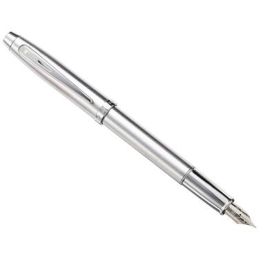 Imagem de Caneta Tinteiro com Escrita Suave Ponta Média e Estojo, SHEAFFER E0930643 30, Prateado