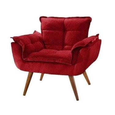 Imagem de Cadeira Decorativa Opala Vermelho  - VENEZA