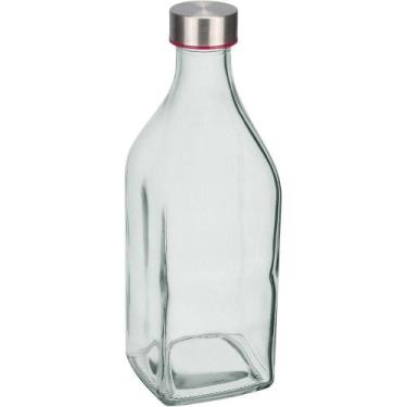 Imagem de Garrafa De Vidro Com Tampa Home&co 1 Litro Para Suco E água - HOME & C