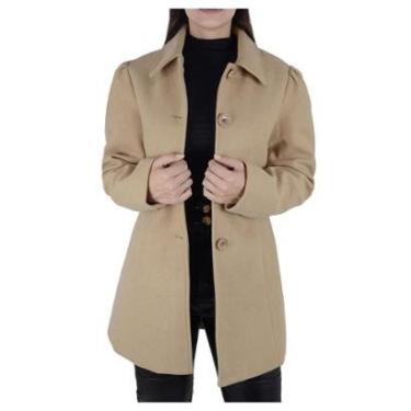 Imagem de Casaco Feminino Facinelli By Mooncity Médio Bege - 610251-Feminino