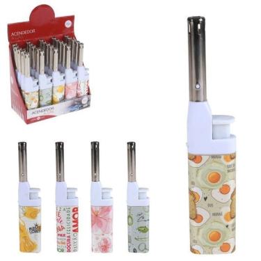 Imagem de Acendedor De Fogão á Gas Decorado Recarregavel Pratico