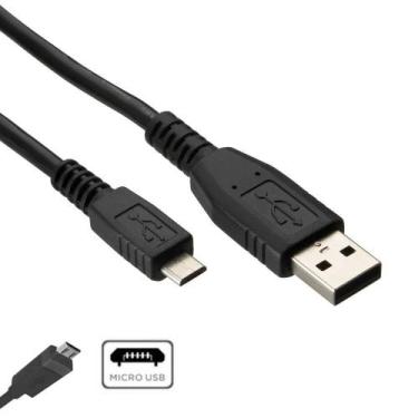 Imagem de Cabo USB x Micro-USB 5 Pin (USB-B) Câmera / Filmadora (90cm) - WorldVi