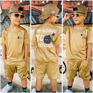 Imagem de Roupas menino Juvenil Camisa e Bermuda Modelo 2025 kit menino - Kvani 