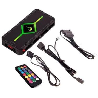 Imagem de Controladora Gamer Para Cooler Rise Mode PWM e ARGB Hub - RM-COPW-ARGB-Unissex