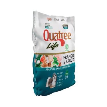 Imagem de Ração Para Cães Adultos Peq. Raças Quatree Frango e arroz 1kg