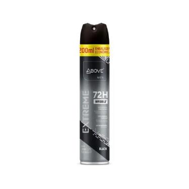 Imagem de Desodorante Antitranspirante Aerosol Above Men Extreme Black 72h 200ml