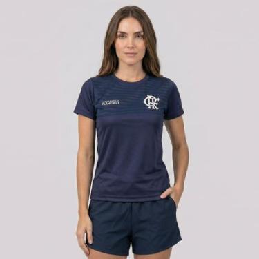 Imagem de Camisa Flamengo Som Feminina Azul Marinho - Braziline, G