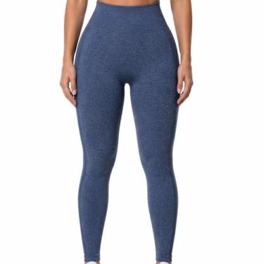 Imagem de Calça Legging Selene Sem Costura Cintura Alta Fitness Academia Modelad
