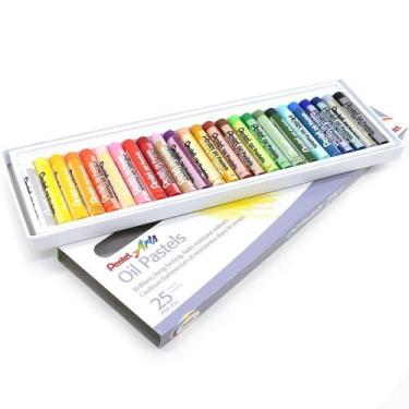 Imagem de Giz Pastel Oleoso para Desenhar Pentel - 25 Cores
