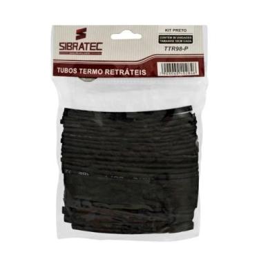 Imagem de Kit tubos termo retrateis preto 98 uni sibratec