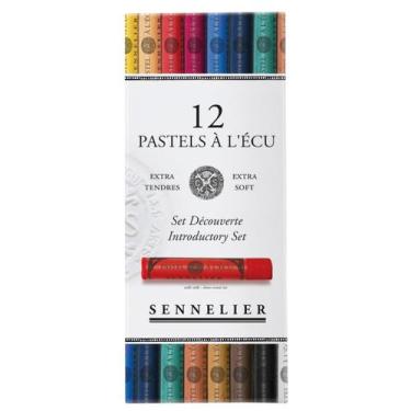 Imagem de Giz Pastel Seco Sennelier Extra Soft 12 Cores, seco