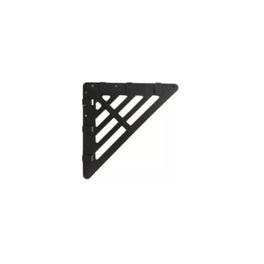 Imagem de Esquadro preto pequeno para contramarco - 160mm - (pacote com 12un) - 