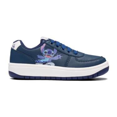Imagem de Tênis Disney Stitch Infantil Branco e Marinho Original, Marinho, 29