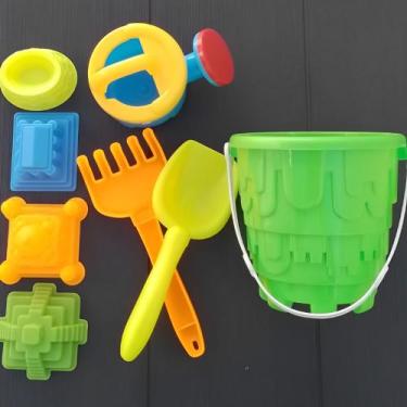 Imagem de Conjunto Balde Praia Brinquedos Infantil Areia Parque Kit - IMPRESSOES
